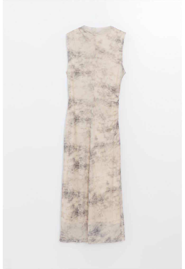 Rochie drapata din plasa slim fit