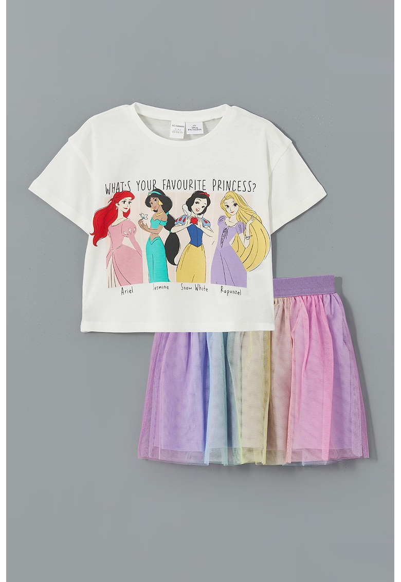 Set de tricou si fusta din tul