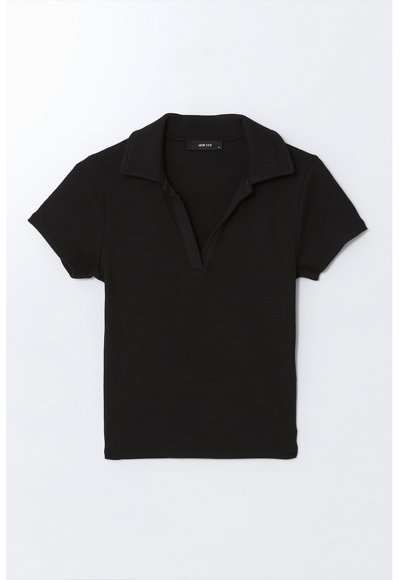 Tricou polo cu croiala cambrata Tricou polo cu croiala cambrata