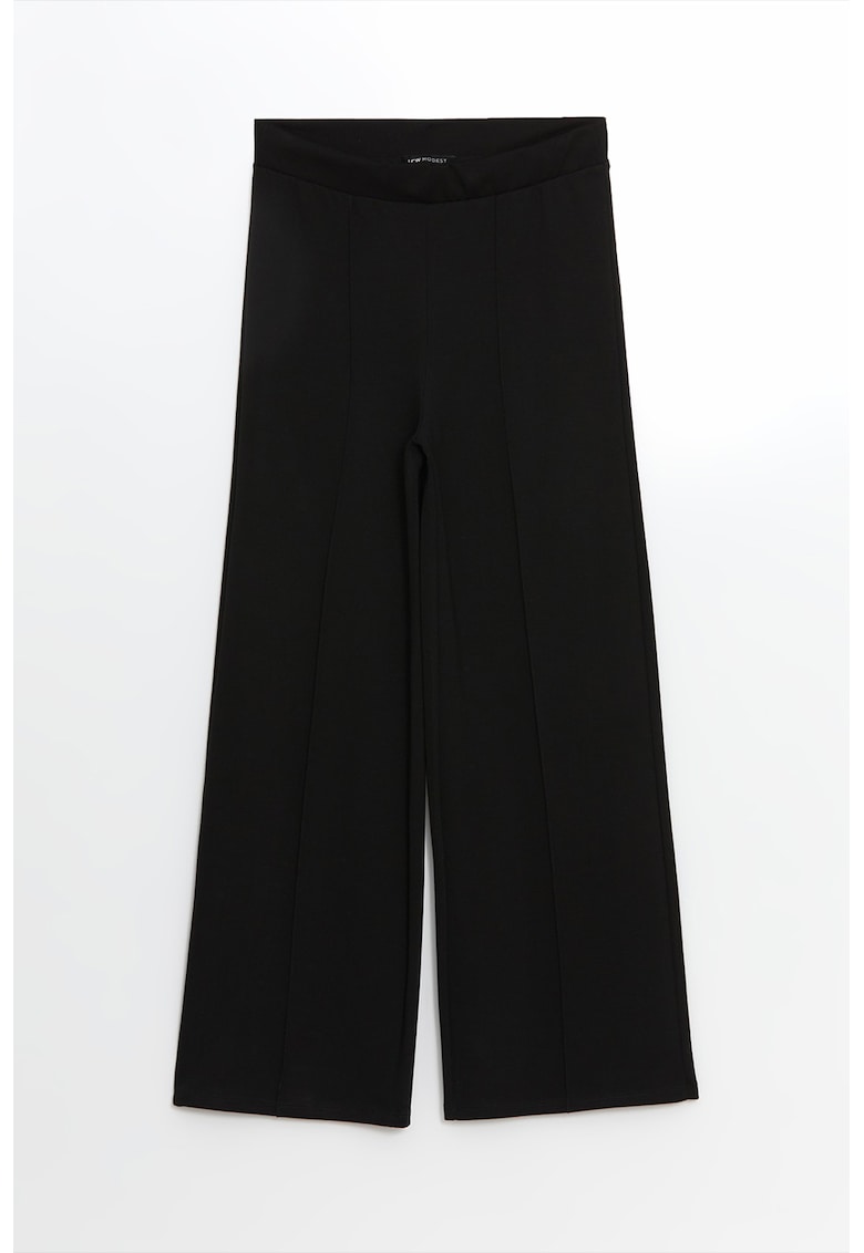 Pantaloni ampli cu talie inalta