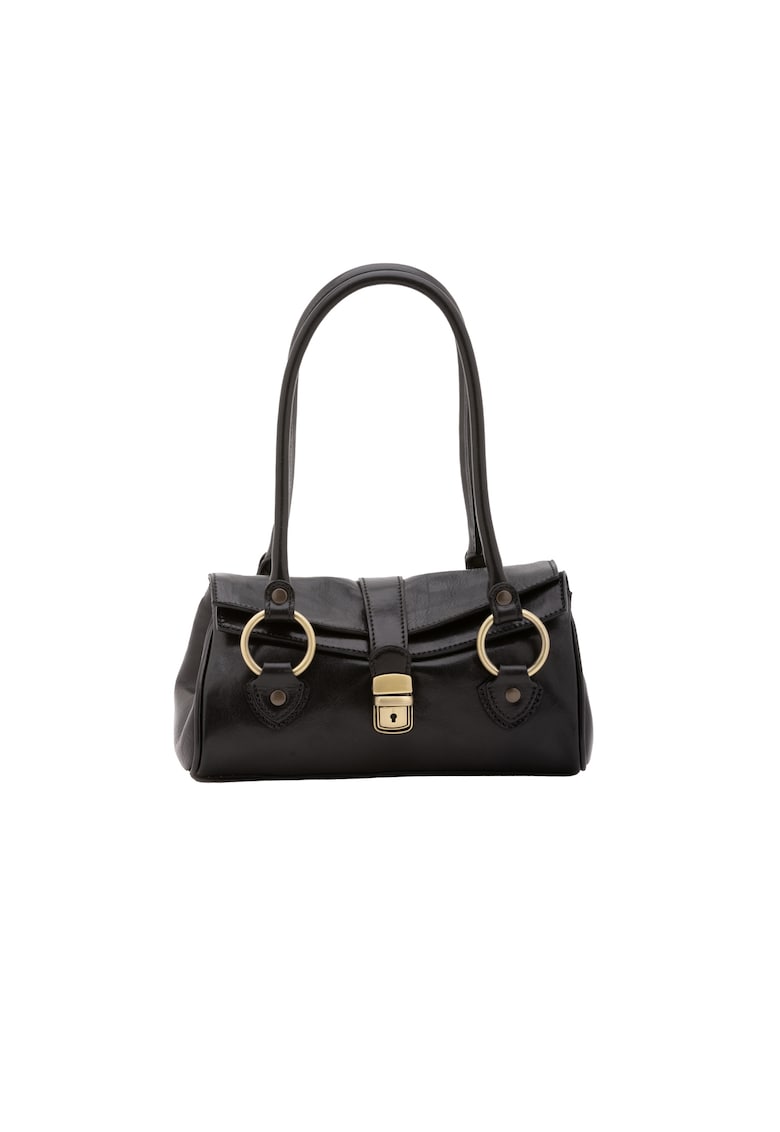 Geanta de piele cu bareta de umar