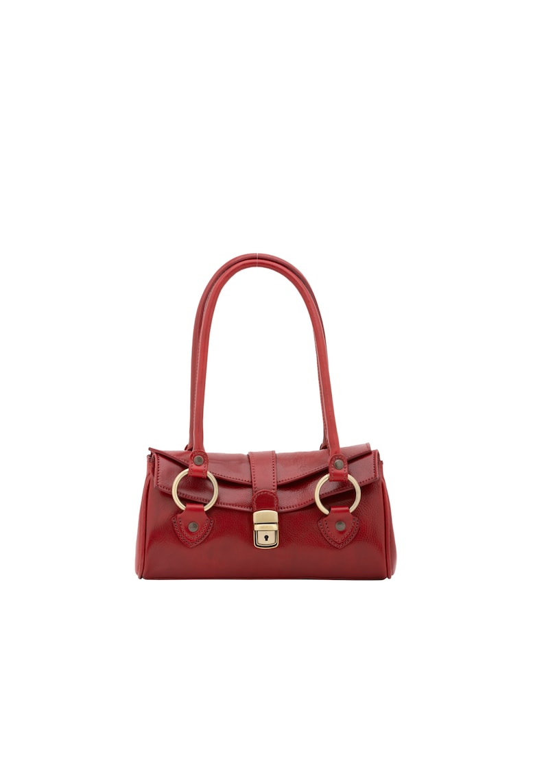 Geanta de piele cu bareta de umar