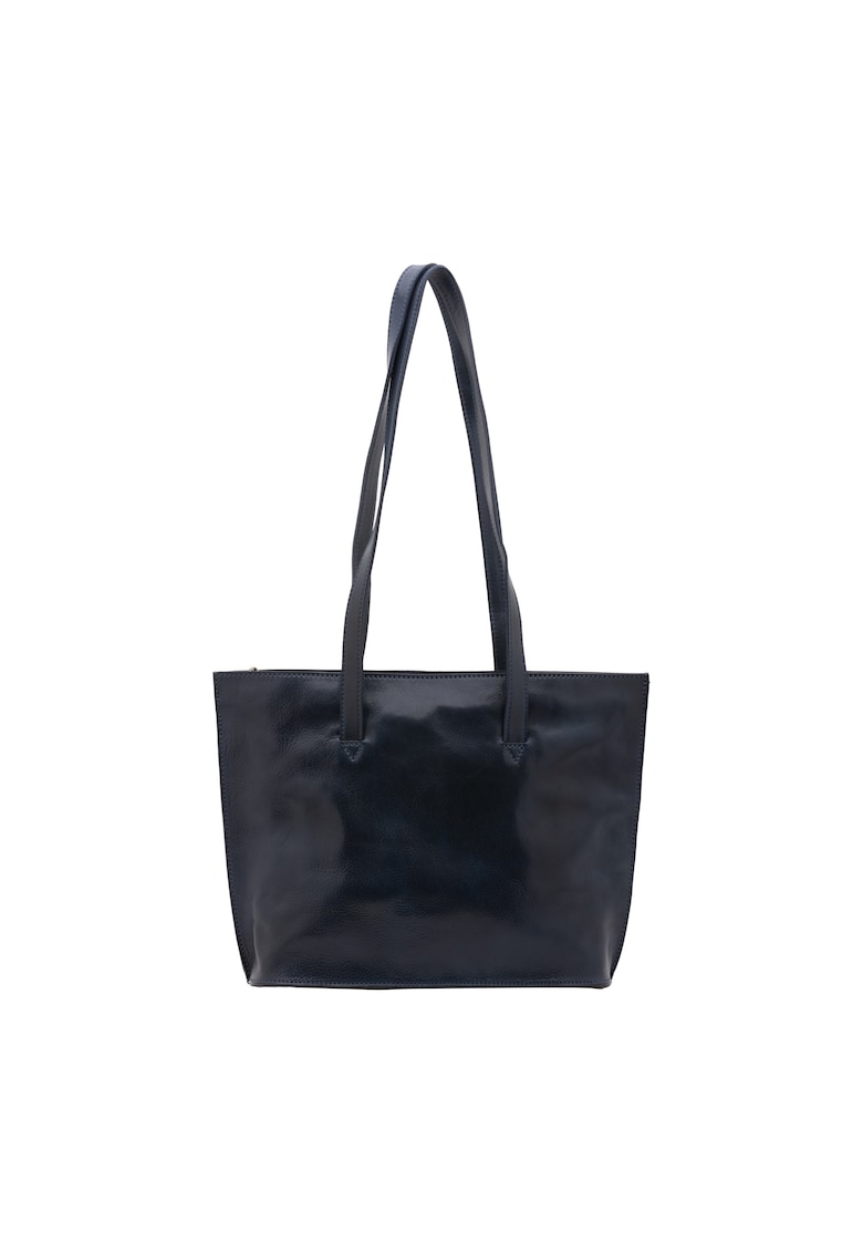 Geanta tote din piele - Albastru