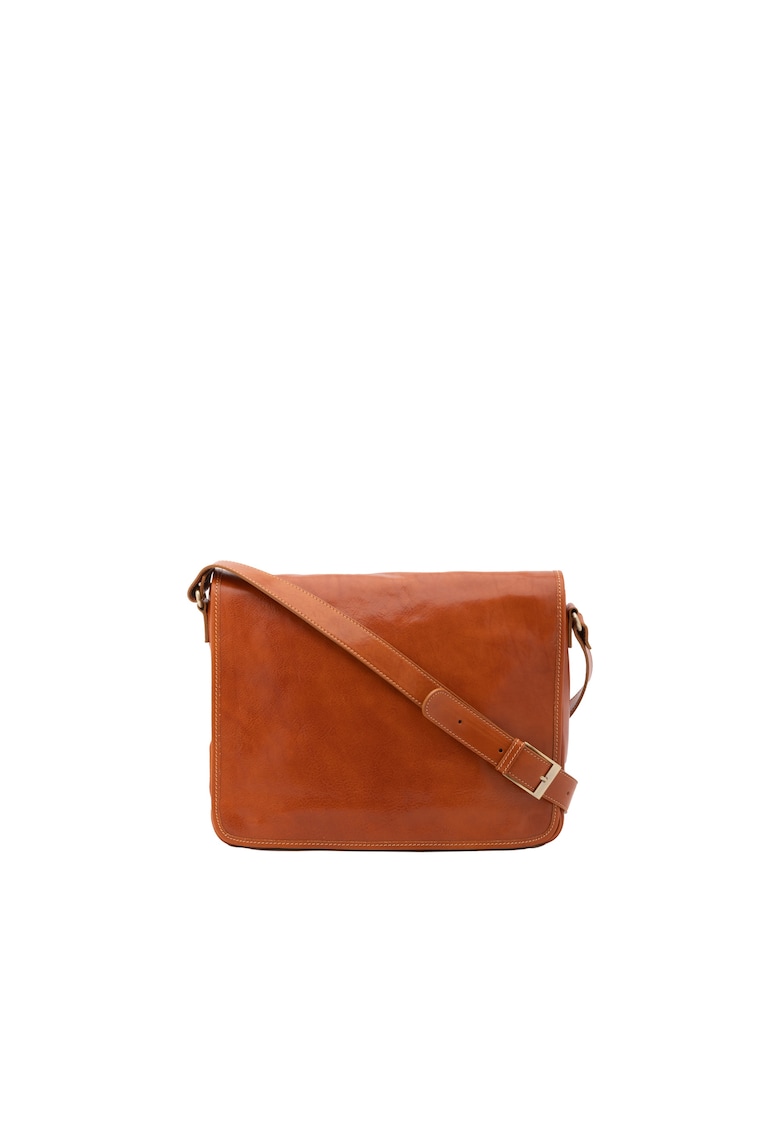 Geanta messenger de piele