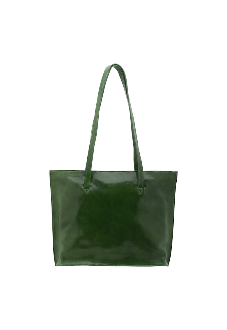 Geanta tote de piele - Verde