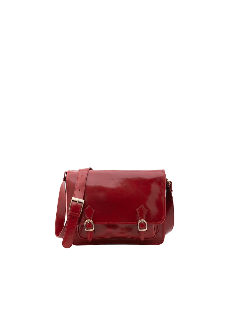 Geanta crossbody de piele - Rosu