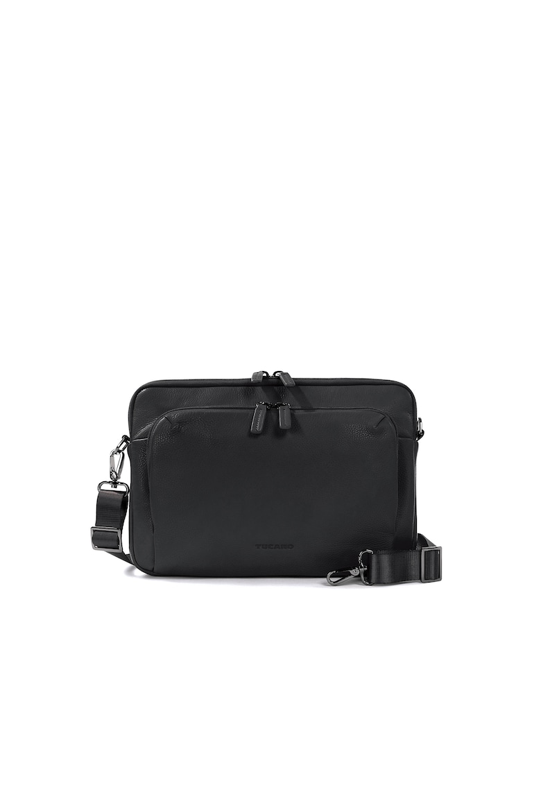 Geanta unisex piele pentru laptop - Negru - 23 x 34 x 8.5 CM