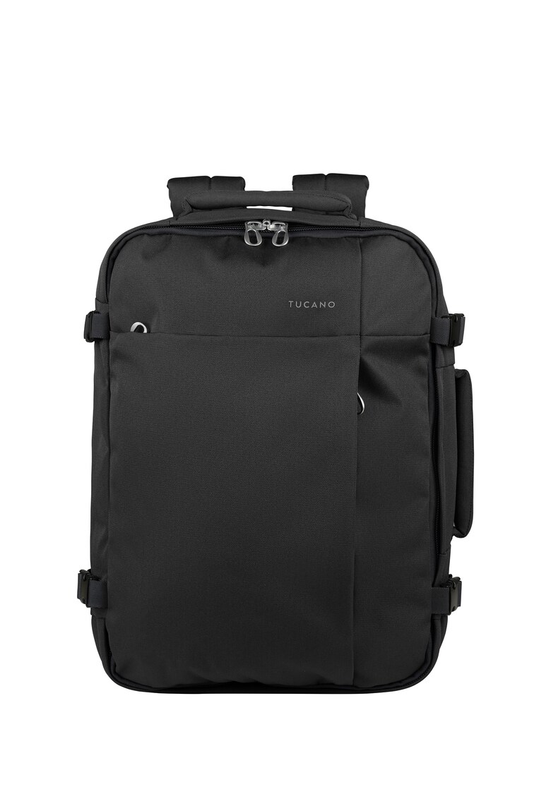 Rucsac cu bretele ajustabile si fermoar - Negru