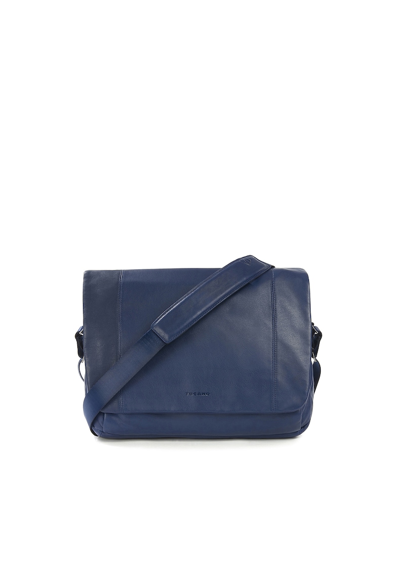 Geanta messenger din piele cu bareta ajustabila