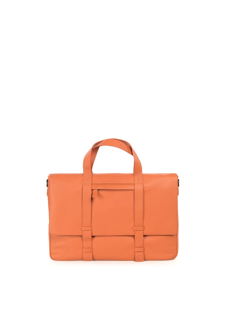 Geanta messenger unisex din piele cu bareta detasabila