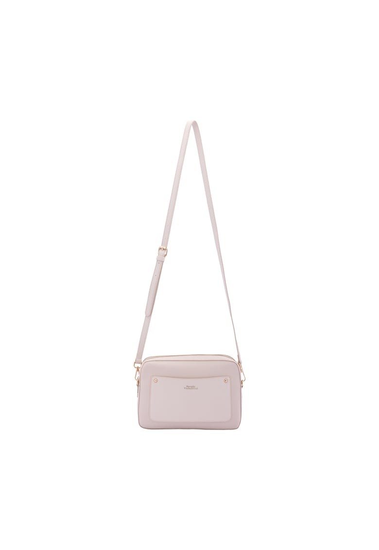 Geanta crossbody cu fermoar si bareta ajustabila