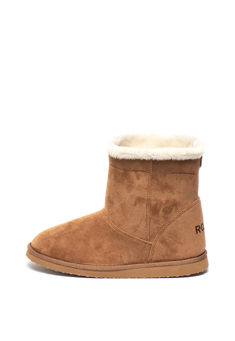 Cizme scurte de piele intoarsa sintetica Molly