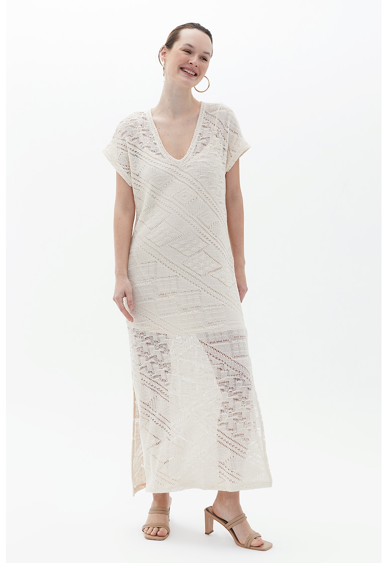 Rochie maxi cu slituri laterale