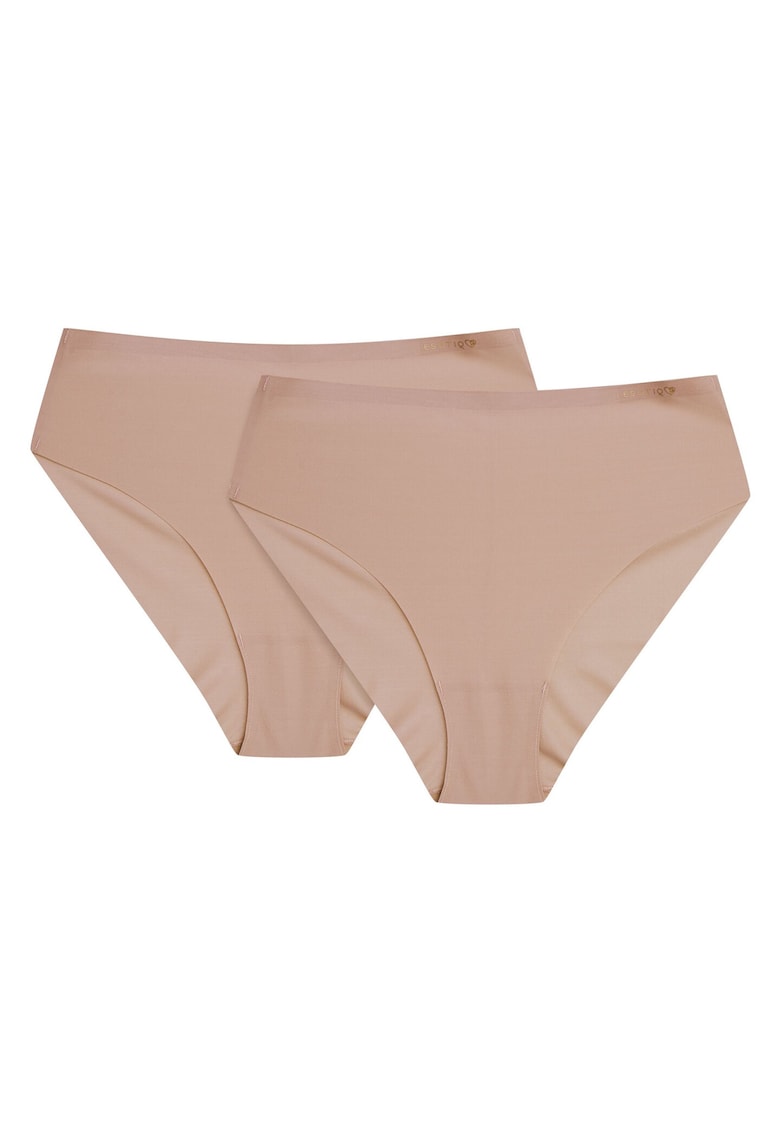 Chiloti cu talie ridicata Pepper set de 2 Bej