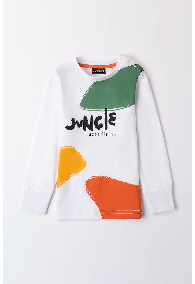 Bluza din bumbac cu imprimeu grafic