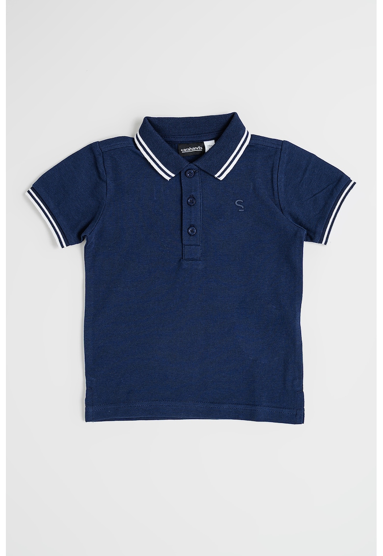 Tricou polo din bumbac - Bleumarin