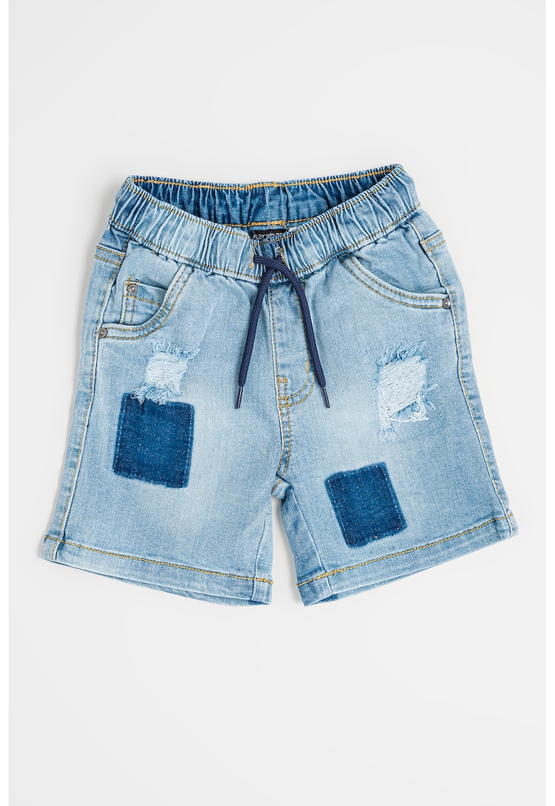 Blugi scurti cu snur de ajustare in talie