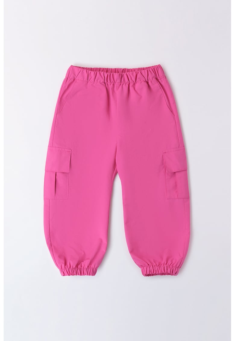 Pantaloni cu buzunare cu clapa si talie medie