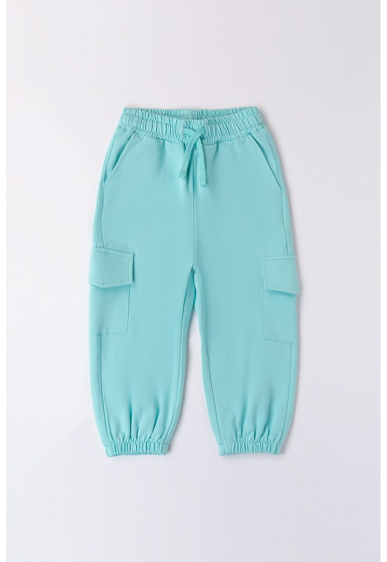 Pantaloni de trening cargo cu talie medie