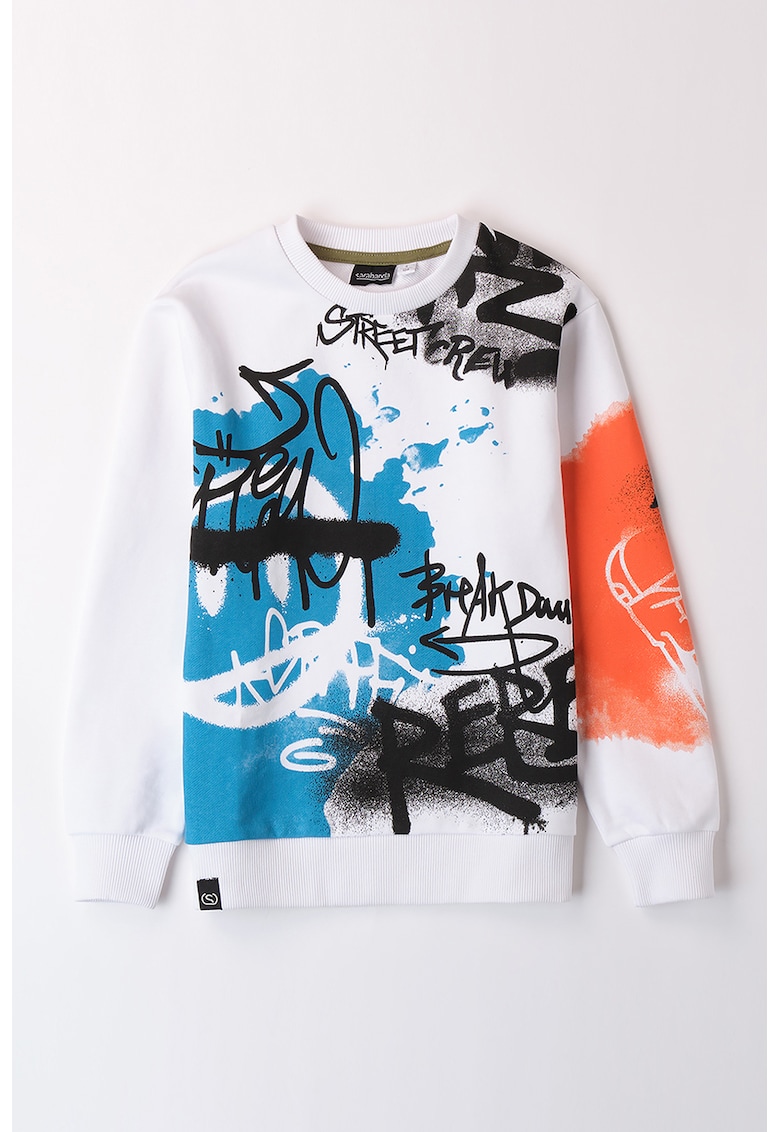 Bluza de trening din bumbac cu imprimeu grafic