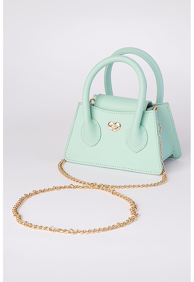 Geanta crossbody din piele ecologica cu bareta din lant