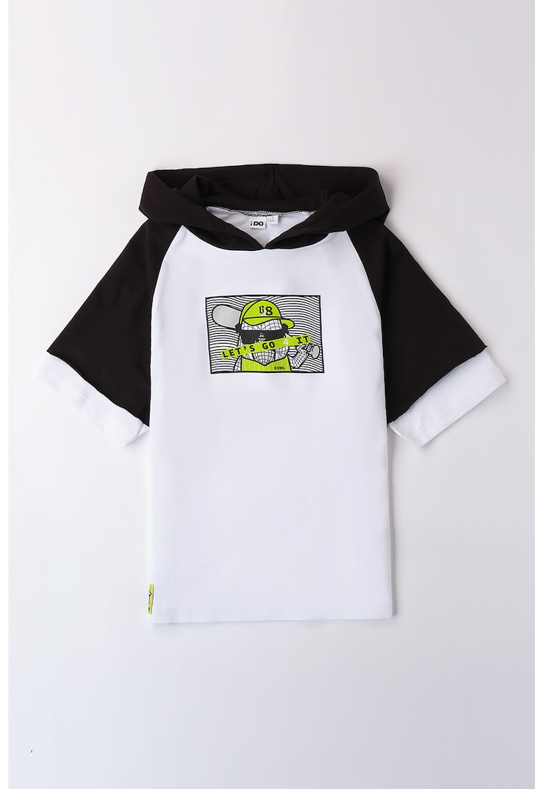 Hanorac de bumbac cu imprimeu