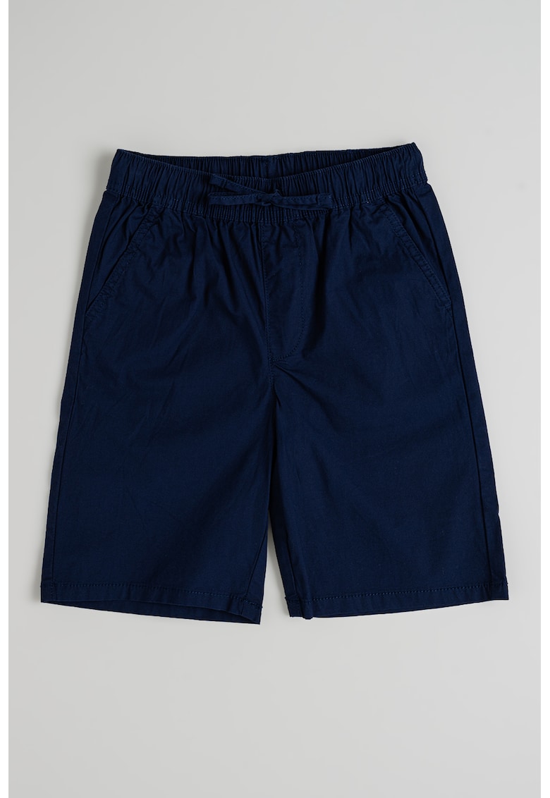 Pantaloni scurti din amestec de bumbac cu snururi de ajustare