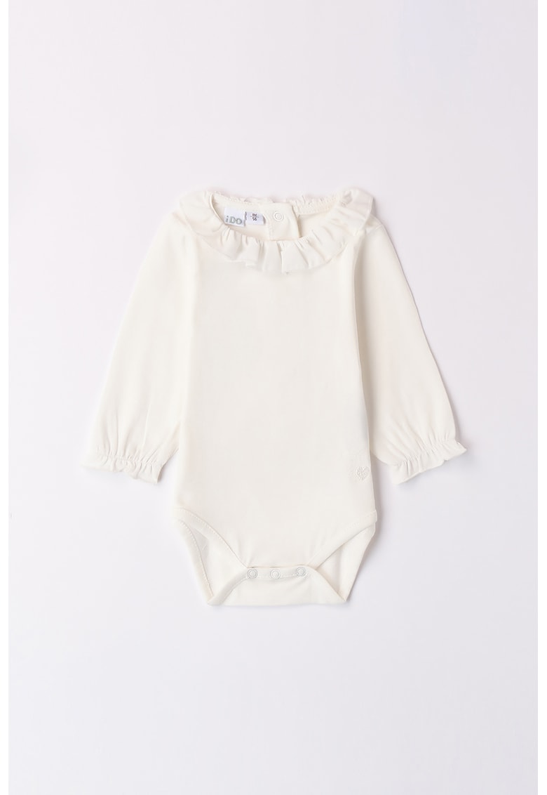 Body uni cu decolteu cu volane Body uni cu decolteu cu volane