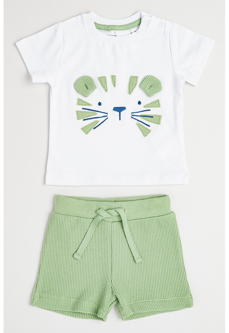 Set de tricou si pantaloni din amestec de bumbac - 2 piese