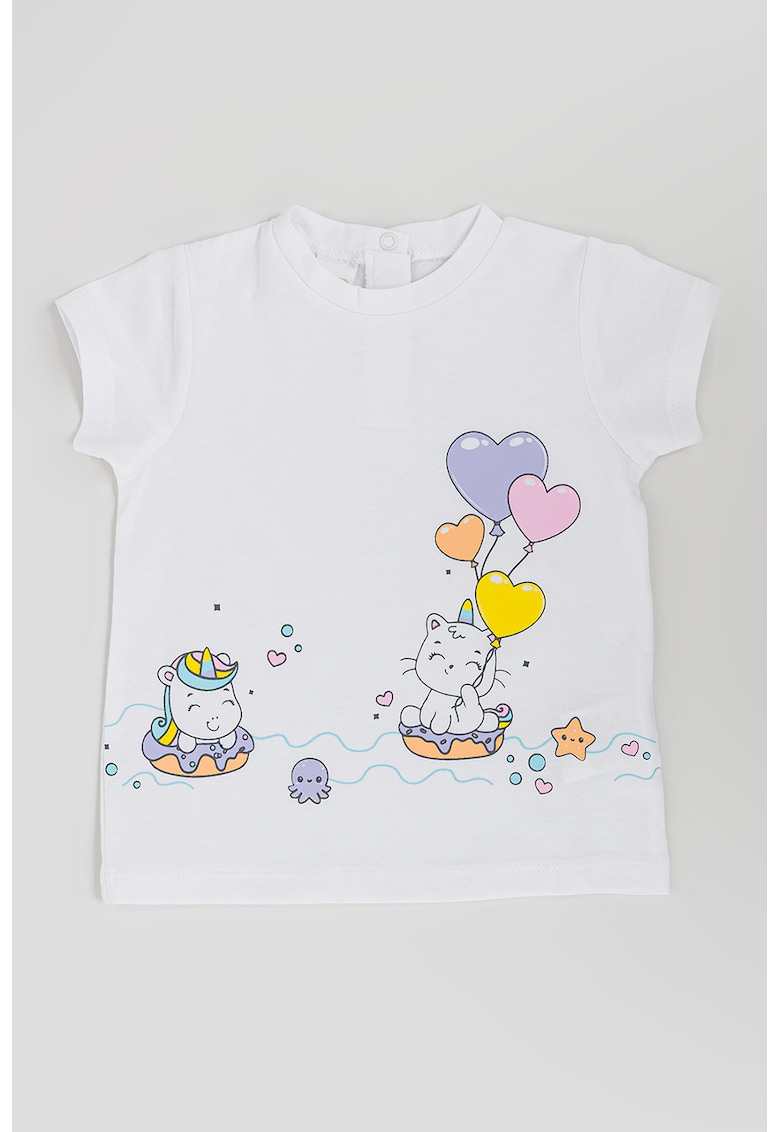 Tricou din bumbac cu model grafic