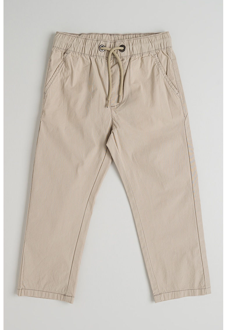 Pantaloni regular fit cu snur de ajustare in talie