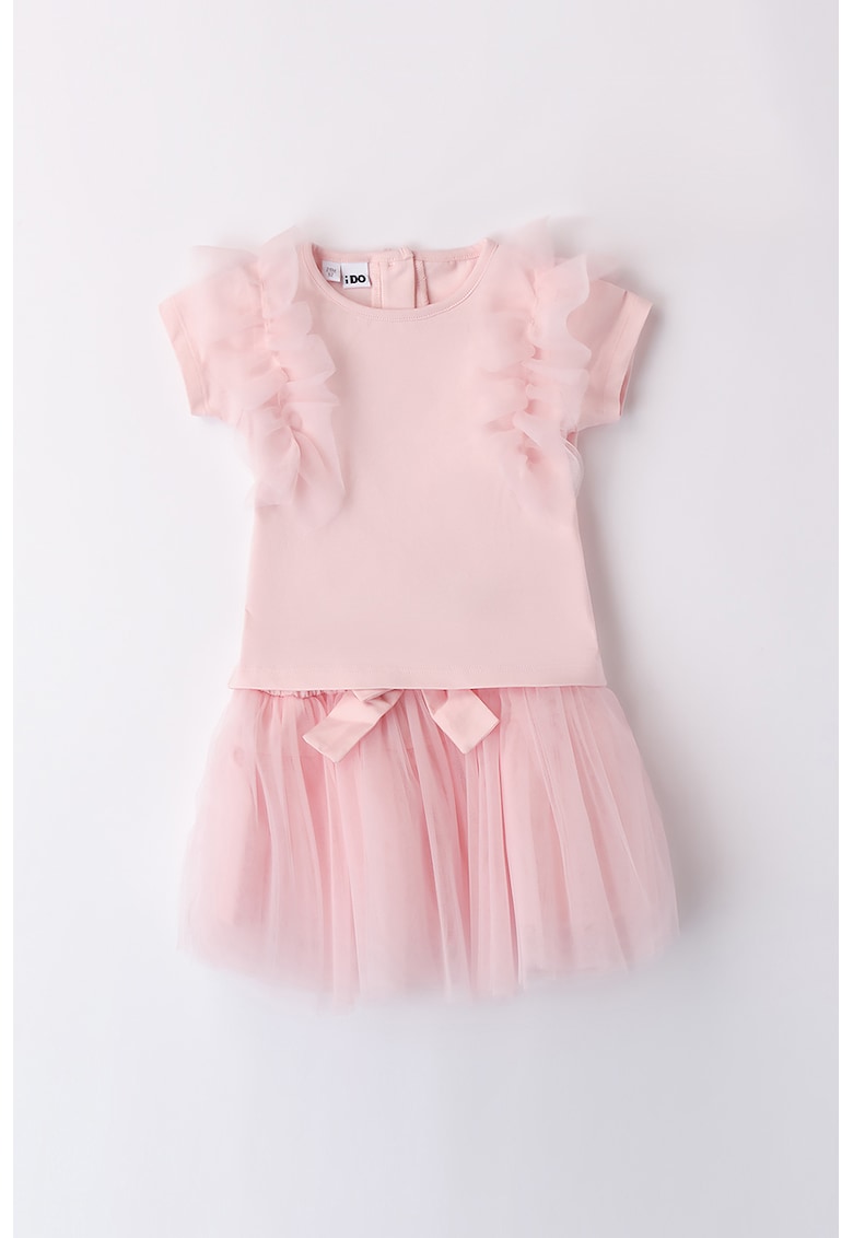 Set de tricou si fusta cu tul - 2 piese