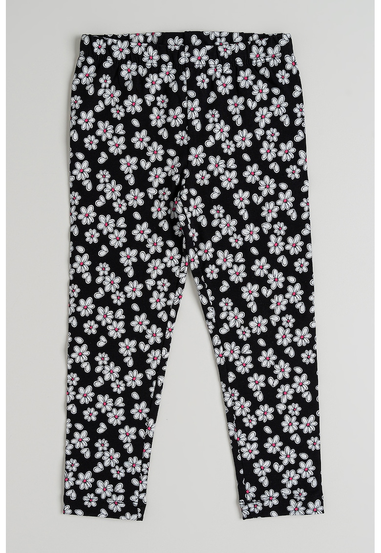Pantaloni lungi cu model floral Pantaloni lungi cu model floral