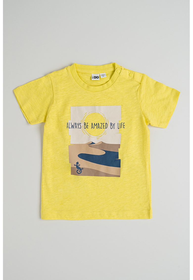 Tricou cu imprimeu grafic si text