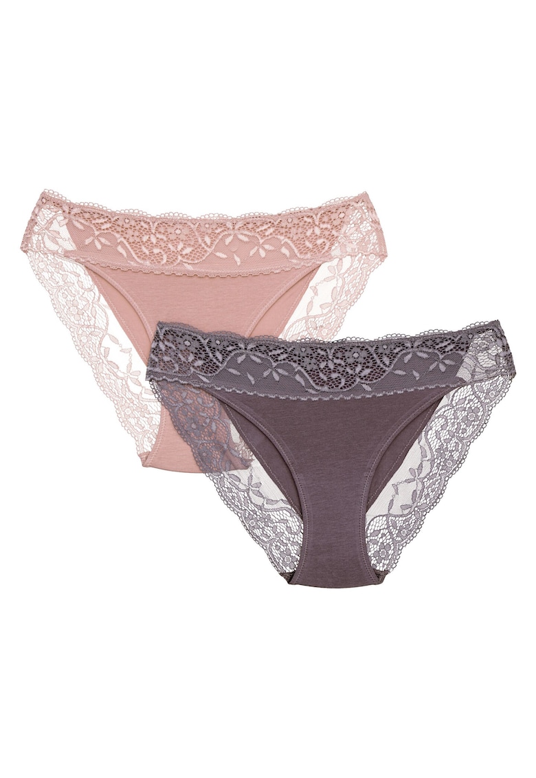 Chiloti Patri set de 2 roz grafit - Multicolor