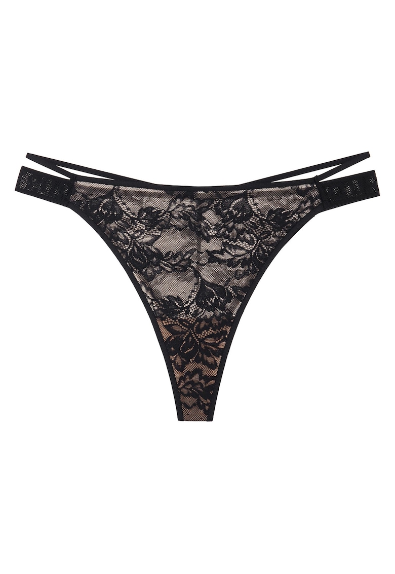 Chiloti stringi Bisous negru - Negru