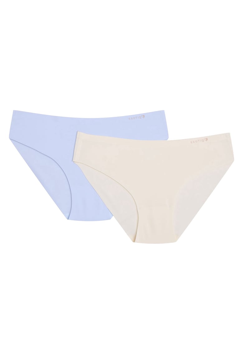 Chiloti figi Peachy set de 2 Bej inchis galben pal - Multicolor