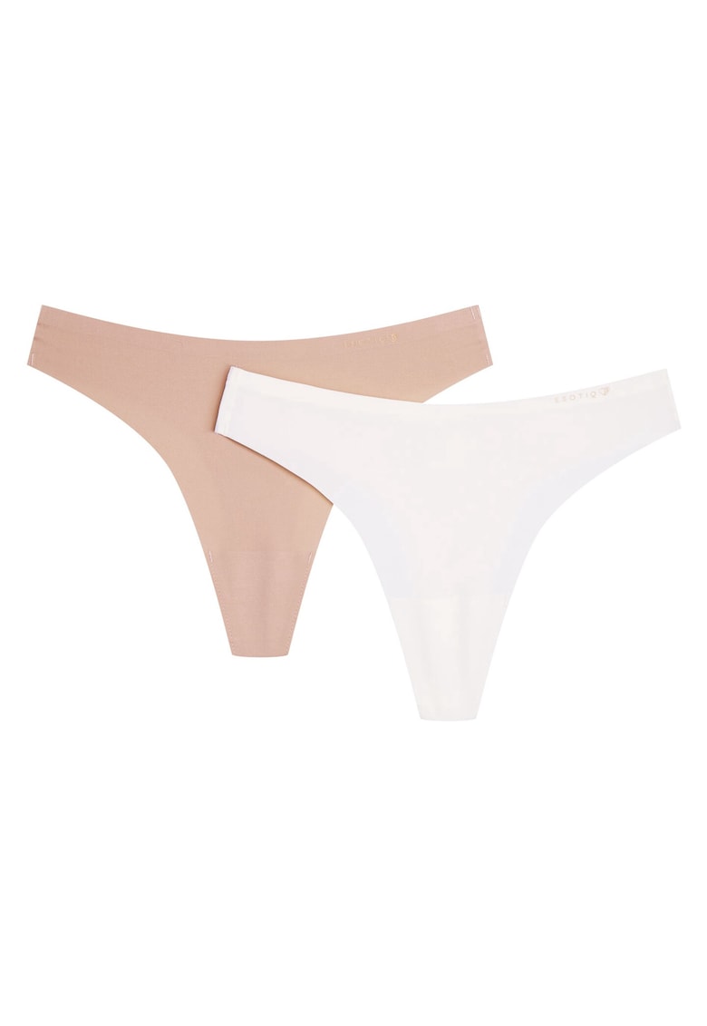 Chiloti stringi Pearls set de 2  Bej - crem