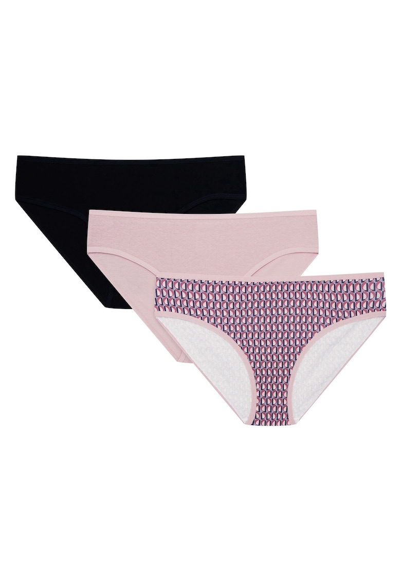 Chiloti figi Mia-Mia set de 3 negru - roz