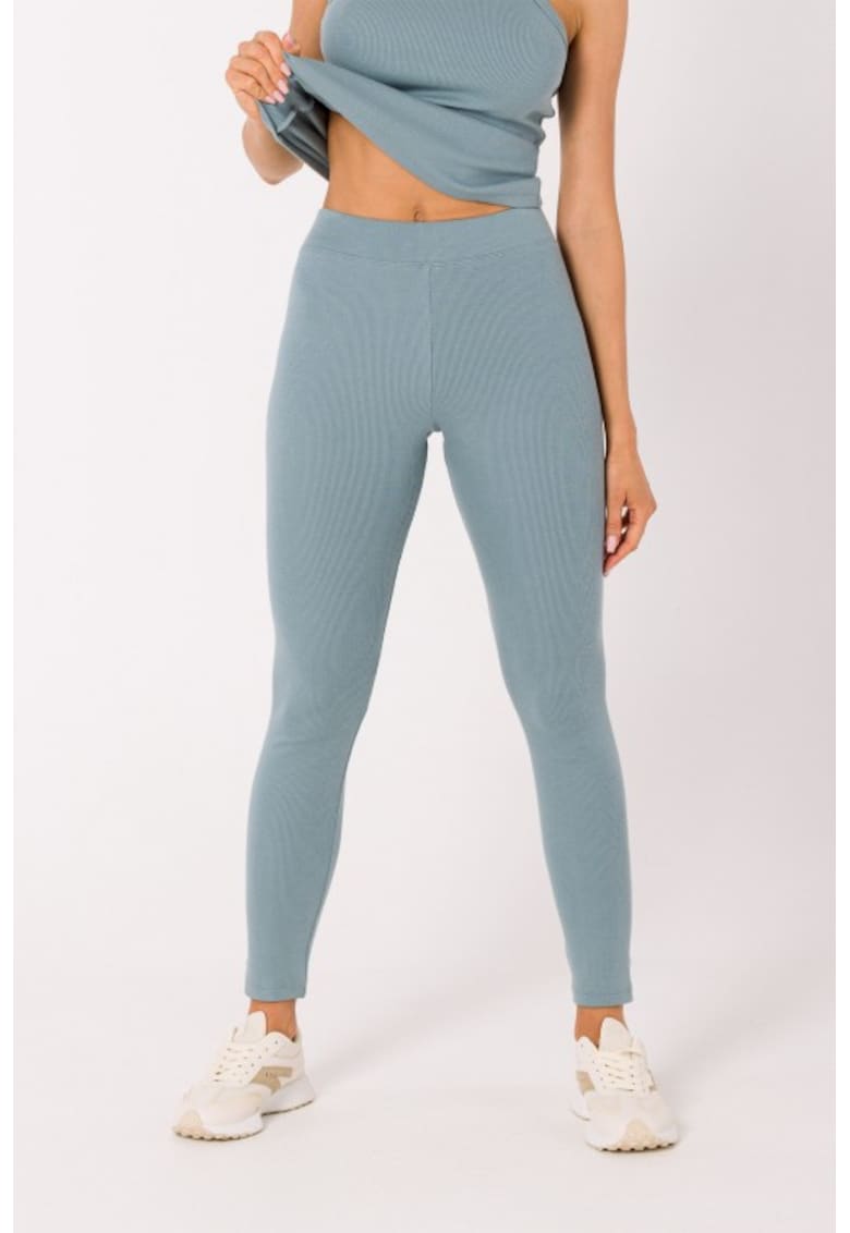 Colanti lungi din tricotaj cu nervuri -