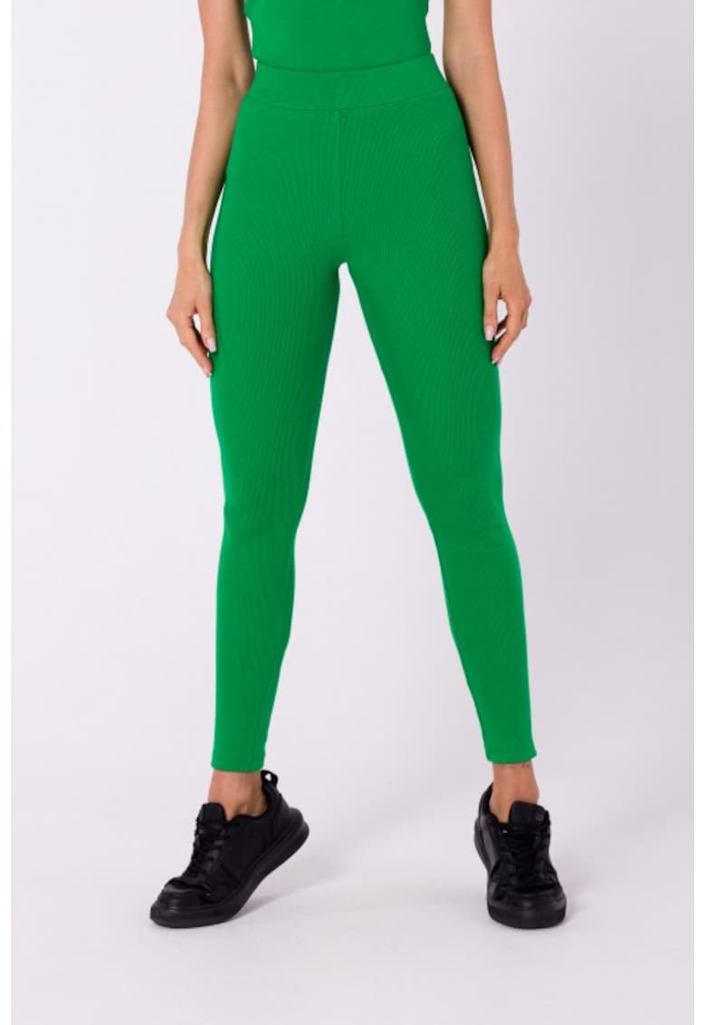 Colanti lungi din tricotaj cu nervuri -