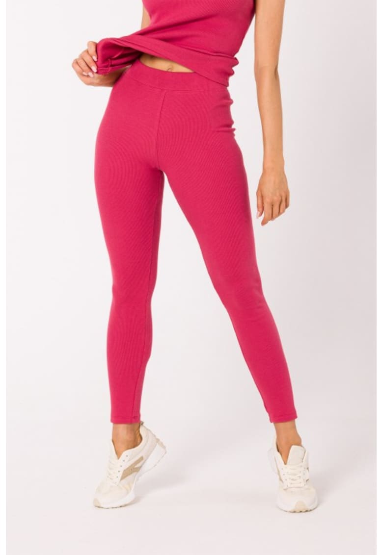 Colanti lungi din tricotaj cu nervuri -