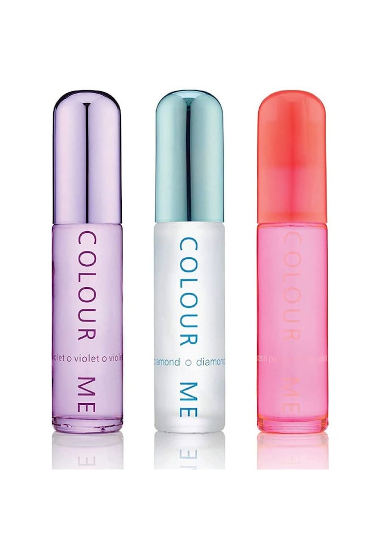 Set cadou parfumuri de dama Violet - Diamond - Neon Pink - Milton-Lloyd Fragrances - 3 x 50 ml Set cadou parfumuri de dama Violet - Diamond - Neon Pink - Milton-Lloyd Fragrances - 3 x 50 ml