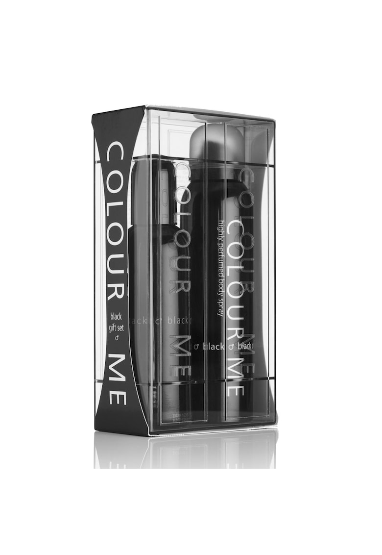 Set cadou apa de parfum de barbati  Black & spray de corp - Milton-Lloyd Fragrances - 250 ml