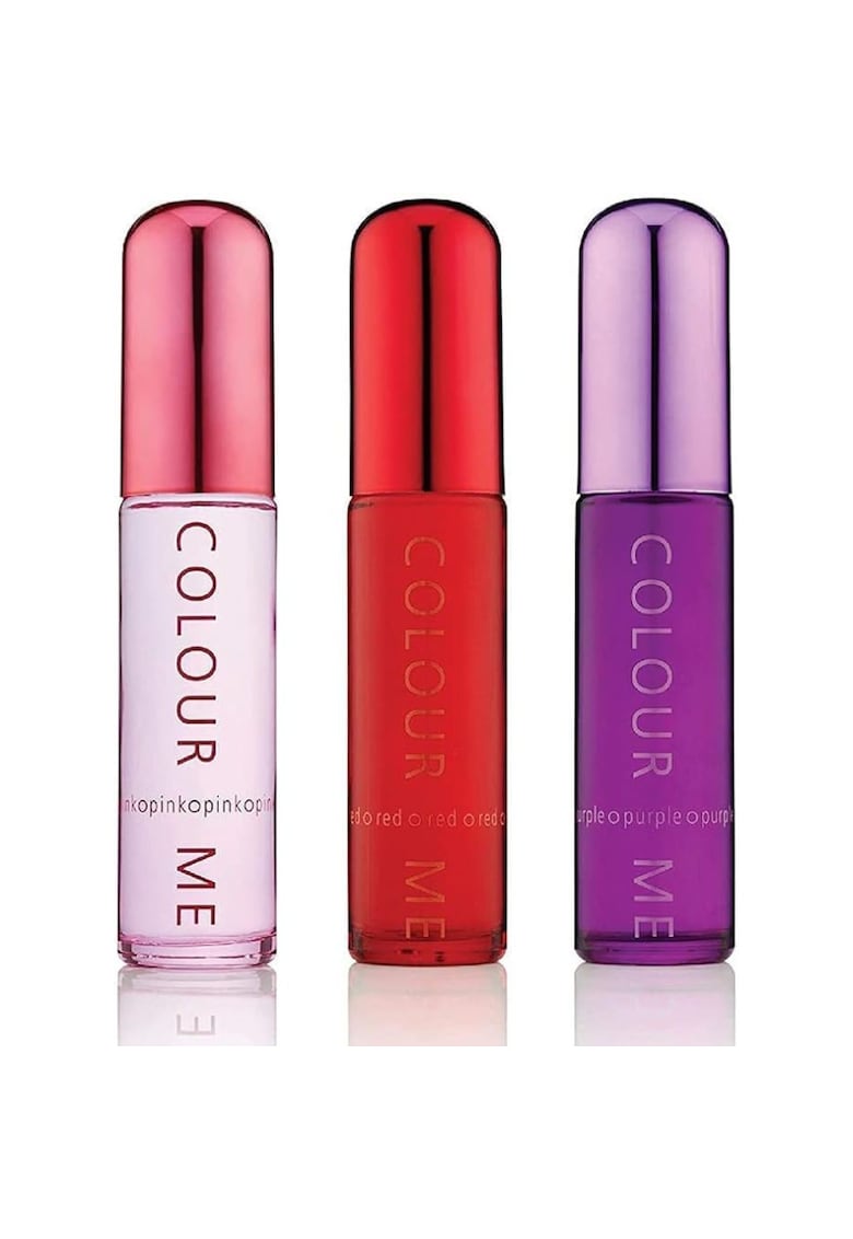 Set cadou parfumuri de dama Red - Pink - Purple - Milton-Lloyd Fragrances - 3 x 50 ml Set cadou parfumuri de dama Red - Pink - Purple - Milton-Lloyd Fragrances - 3 x 50 ml