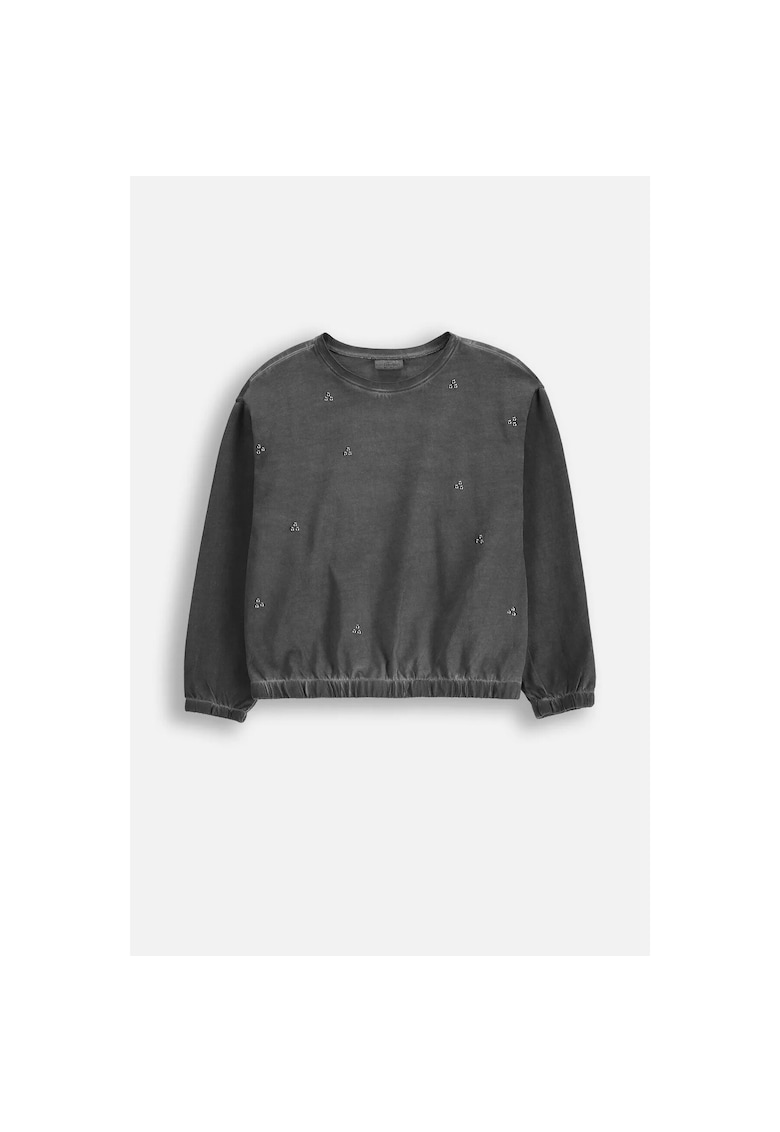 Bluza copii - gri - bumbac - pentru fete
