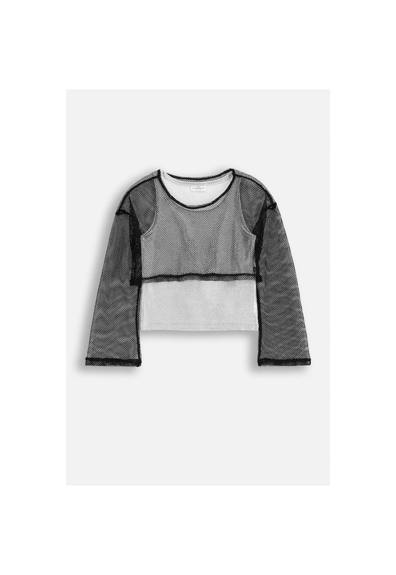 Bluza 2-in-1 - Argintiu
