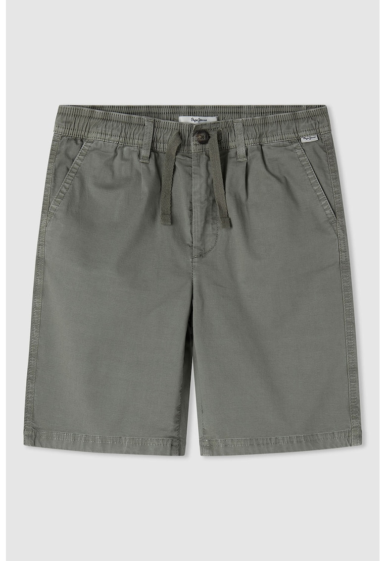 Pantaloni scurti relaxed fit cu snur Pantaloni scurti relaxed fit cu snur