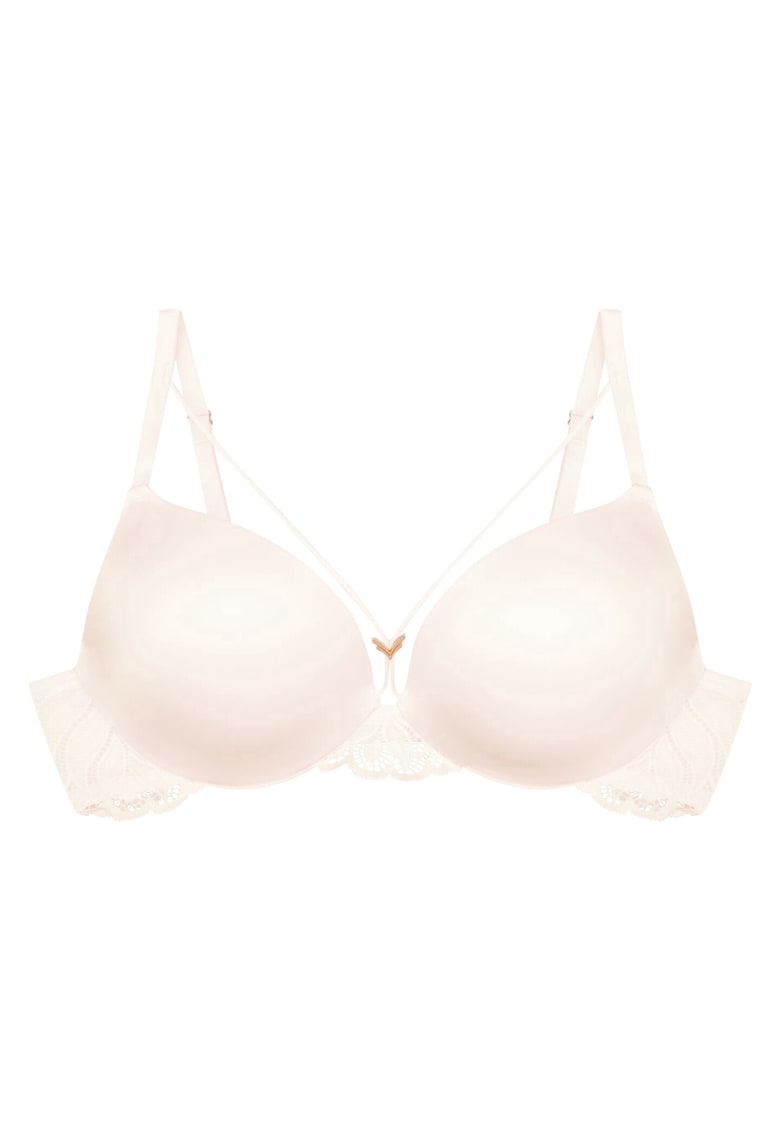 Sutien super push-up Korin alb crem