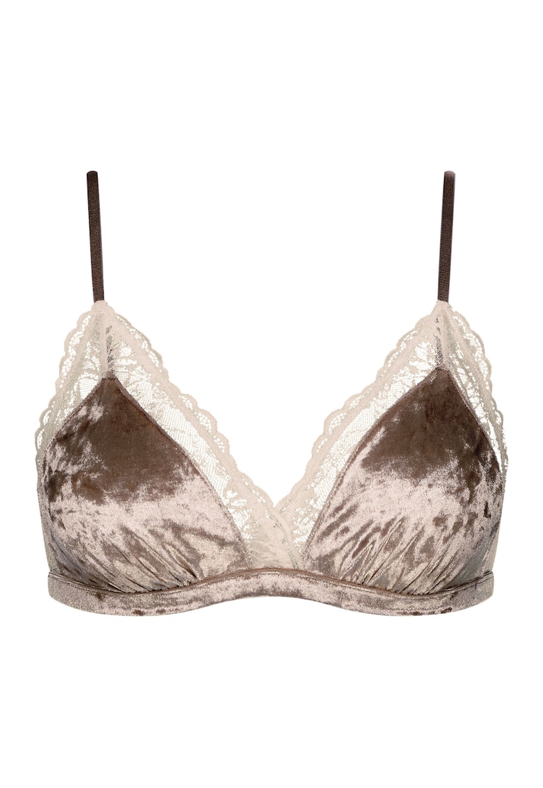 Sutien triunghiular Bien Alb crem - Crem